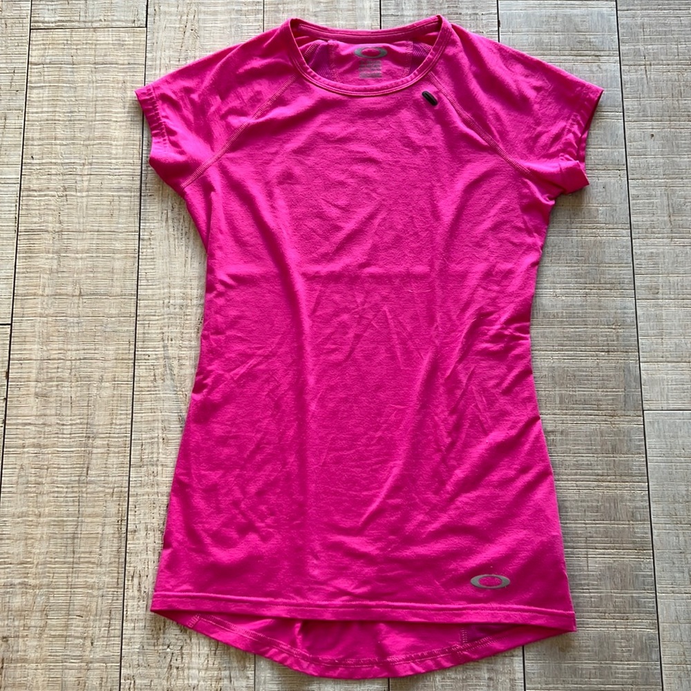 Barbie pink Oakley athletic shirt